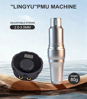 EASYART Machine à tatouer électrique en alliage, moteur à cuve creuse, batterie rechargeable 2000 mAh, course réglable 2,0-3,5 mm, 12000 tr/min, cartouche