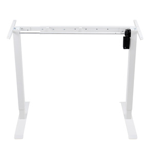 Pieds de bureau réglables en hauteur électriquement, moteur simple, métal, revêtement poudré, pour usage domestique ou professionnel - Product Image 1