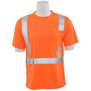 T-shirt vert de sécurité <span class=keywords><strong>Hi</strong></span> <span class=keywords><strong>Vis</strong></span>, classe de travail 2, Offre Spéciale - Product Image 3