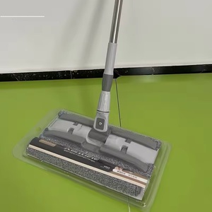 ไม้ถูพื้นไมโครไฟเบอร์แบบแห้งและเปียกสำหรับพื้นไม้ถูพื้นผ้าไมโครไฟเบอร์แบบแบนใช้ซ้ำได้4ชิ้น - Product Image 6