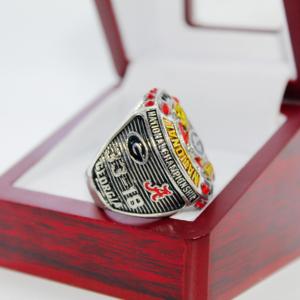 Anello in Lega del Campionato SEC di Football Americano 2021 dei Georgia Bulldogs, Placcato in Argento 925, Rappresenta la Gloria e il Maestria sul Campo - Product Image 2