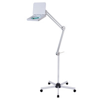 Folding Table Desk Swing Arm Magnifying Glasses Dental and Surgical Lamp Magnifying Glass Lamp with Stamp for Beauty Salon