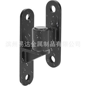 Bisagras de puerta ovaladas de acero inoxidable 304, montadas en la pared, negras, apertura de 180 grados, de alta resistencia para paredes de granjas - Product Image 1