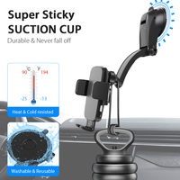 Soporte para Teléfono con Carga Inalámbrica Certificado QI, con Sujeción Automática y Diseño de Doble Bloqueo para el Tablero del Automóvil y el Parabrisas
