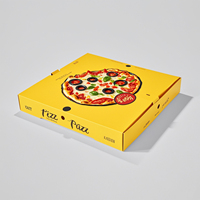 Boîte à pizza carrée recyclable avec fermeture magnétique, impression personnalisée du logo, pour emballage en gros de sushis et pizzas