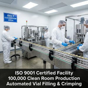 Vial <b>10</b>-Unit Master Research Set - USP Type I Borosilicate Glass Vials with Gold Flip-off Crimp Cap Professional Kit - Product Image 6