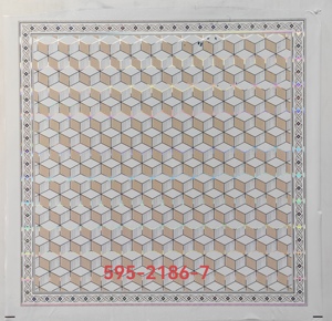 Pannello per Soffitto <span class=keywords><strong>in</strong></span> <span class=keywords><strong>PVC</strong></span> 603*603 Impermeabile Perforato/a Nido d'Ape/Design Artistico per Edifici per Uffici - Product Image 3