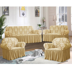 Housse de Canapé Extensible Jacquard Florale Sur Mesure Très Élastique, Protection de Meuble pour <span class=keywords><strong>Fauteuil</strong></span> - Product Image 1