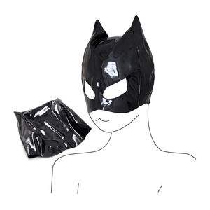 Máscara Erótica de Gato BDSM con Caja Personalizada Gratis - Capucha de Esclavo de Látex, Máscara de Bondage de Mujer Gato con Orejas para Juegos de Rol para Adultos - Product Image 1