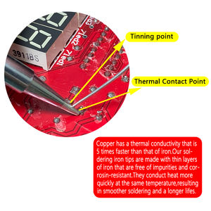 Weiler Robot Pointes de fer à <span class=keywords><strong>souder</strong></span> série XHT de haute qualité, pointes de fer à <span class=keywords><strong>souder</strong></span> haute puissance 200 Watts. - Product Image 3