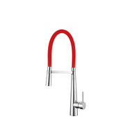Pulvérisateur en caoutchouc Robinet d'évier de cuisine à ressort commercial Pulvérisateur extractible Robinet de cuisine moderne en laiton à vente chaude