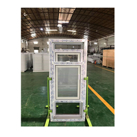 Fenêtre en PVC/UPVC à économie d'énergie avec stores intégrés, fenêtres à battants en PVC/UPVC pour la maison, pour la décoration intérieure
