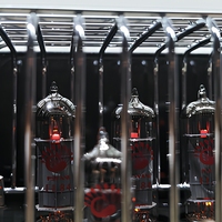 MINI 7 HiFi Tube Amplifier 12W*2 Stereo EL84 12AX7 Kelas A Ultra Linear untuk 5.0 AUX2 untuk Aluminium 4/8Ohm Home Desktop