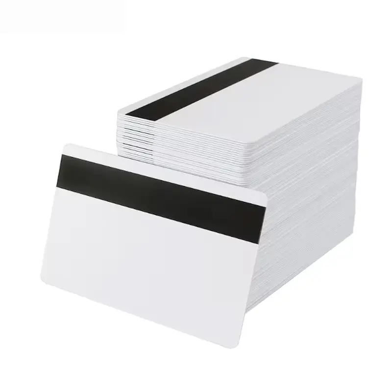 Cartão em branco de plástico PVC de alta qualidade sem chip 2750 cartão de identificação de plástico com listras