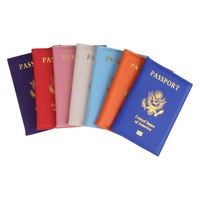 Personalisierter Schlanker Maßgefertigter Logo-Blanko-PU-Leder USA-Passhalter