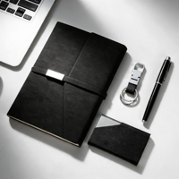 Ensemble de carnets personnalisés Hong-Fu avec stylo, porte-clés et porte-cartes de visite pour cadeaux d'exposition et événements professionnels
