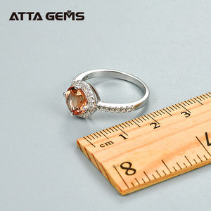 Amethyst Sapphire 925 Sterling Silber Ringe für Frauen 2,3 Karat Runde Form Erstellt Diaspore Zultanite Stein Hochzeit Band - Product Image 3