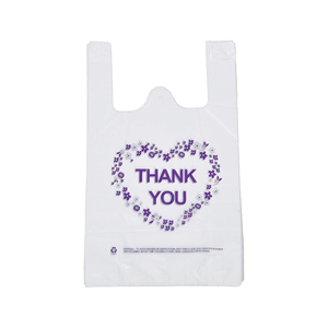 Sacs gilet jetables biodégradables en PE – Durables, légers, avec poignées, personnalisables avec logo, pour supermarchés et commerces de détail - Product Image 2