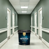 Peinture acrylique liquide à base d'eau Validea Eggshell Dark Base, finition satinée pour murs intérieurs décoratifs, fournisseur d'usine chinoise