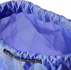 Promotional Gift Travel Recycled Unisex Nylon Purple Black Two-Color High Quality <b>Draw</b> String Backpack - Product Image 3