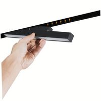 Système d'éclairage sur rail magnétique LED intelligent 20 mm 10W-40W 48V DC CRI 90 Garantie 5 ans 3500K Blanc chaud Alliage d'aluminium