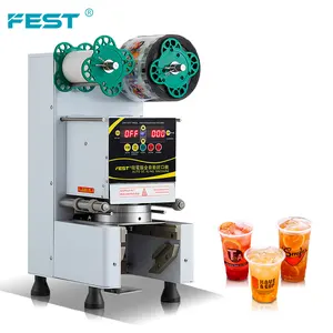 FEST CE fincan satış makinesi manuel otomatik makine Sceller Fest yapıştırma makinesi Boba kabarcık çay