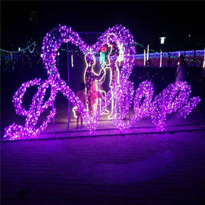 Stunning 3d Heart Arch <b>Led</b> Decorative Lighting For Shopping Mall Entrances Wedding Venues Christmas And Festival Scenes - Product Image 1