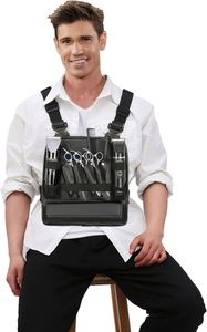 Hairdressing Professional Salon Leather PVC Multi-Functional Tool Bag for Hairstylists Straps Comb Electric Push Storage - Product Image 2
