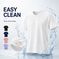 T-shirt JNEI Easy Clean Quick Dry Performance, col rond, anti-transpiration, pour les voyages, le travail et le quotidien.