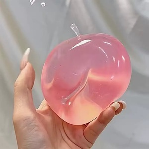 Jouet Squishy Transparent Pomme Géante Rempli de Vaseline, Jouet Anti-Stress à Presser Non-Retraçable, Jouet Fidget Fruit à Presser pour Soulager le Stress - Product Image 3