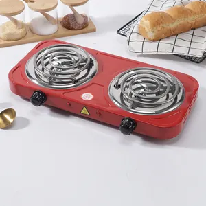 Бытовая многофункциональная электрическая прямоугольная плита с двумя горелками для приготовления пищи