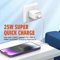 LDNIO LS891 USB Blindé Chargeur Rapide, Acheter Câble de Charge et de Données Type-C 1M, Câble Micro USB V8 1M pour iPhone