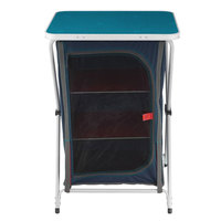 Meuble de rangement de cuisine pliable moderne en aluminium léger pour camping extérieur, table portable avec plateau en MDF pour pique-nique, mobilier d'extérieur