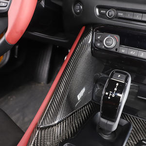 Pegatinas de panel de engranaje de control central de ajuste Interior de fibra de carbono seco para <span class=keywords><strong>Supra</strong></span> A90 2020 + - Product Image 1
