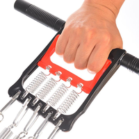 NAJA Appareil de musculation portable à cinq ressorts pour la poitrine, poignée de musculation en acier pour les poignets, entraînement en intérieur, capacité 1-3 kg