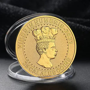 자신의 로고 맞춤 기념품 맞춤형 금속 골드 실버 동전