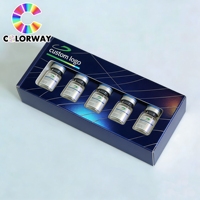 Nouvelle boîte d'emballage de médicaments en plastique avec insert en plastique pour flacons de 2 ml, 3 ml, 10 ml, design professionnel, impression en relief