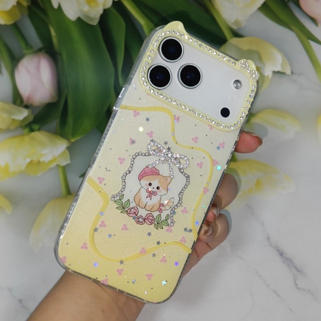 3D Bow Glitter Cute Phone Case for iPhone 17 Pro Max 16 15 14 13 12 11 Coquette Cover with Rhinestone Camera Frame for Girls