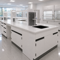 Évier de laboratoire en PP, évier de laboratoire en polypropylène, banc de travail humide en PP, mobilier de laboratoire en PP, tables de laboratoire