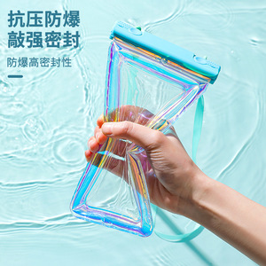 Waterproof Phone Case 6 Inch Touchscreen Compatible Swimming Water Park Rafting Gear Storage Bag Fashion PVC Cover - Product Image 3