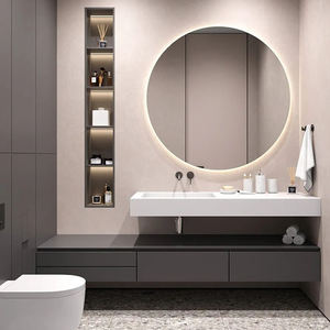 <span class=keywords><strong>Mueble</strong></span> de Baño Moderno Estilo Australiano, <span class=keywords><strong>Pequeño</strong></span>, de MDF, con Doble Espejo <span class=keywords><strong>y</strong></span> 2 Lavabos - Product Image 6