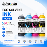 Encre éco-solvant 1L CMYK pour Epson I3200 XP600 DX5 DX7 Impression graphique pour affichage de menus de restaurant