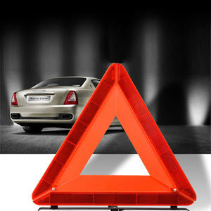 Bande réfléchissante triangulaire <span class=keywords><strong>pour</strong></span> voiture, panneau d'avertissement de panne d'urgence, rouge, sécurité routière, danger pliable, accessoires automobiles - Product Image 4