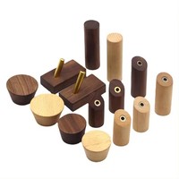 Perchero Rectangular de Pared de Nogal para Dormitorio, Baño, Cocina, para Colgar Ropa, Toallas, Sombreros, Maletas