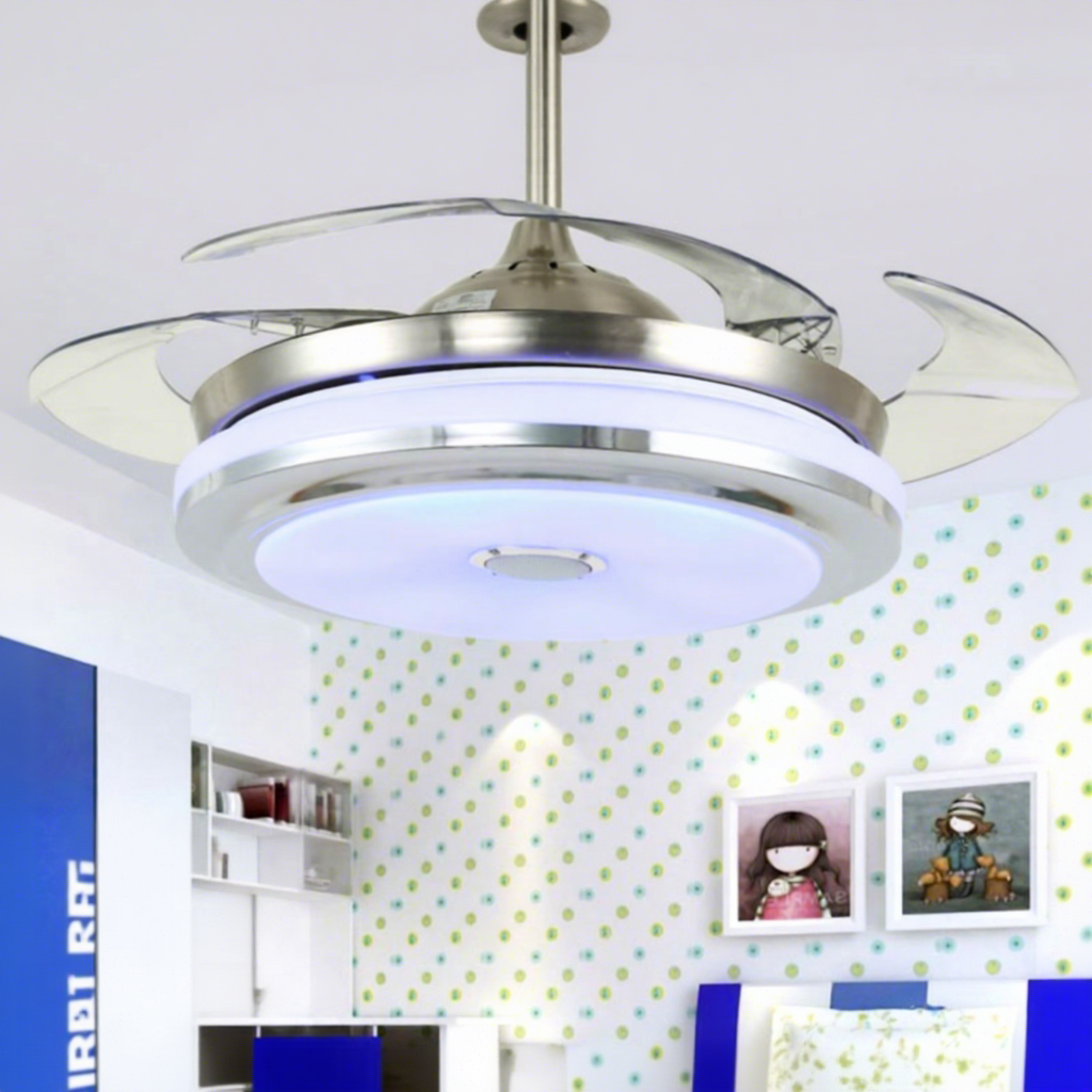 NEW Modern Designer Decorative Vintage Bedroom Home Lighting Flush Mount Led Fans Ceiling Lamp