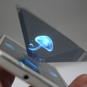 <span class=keywords><strong>Pyramide</strong></span> <span class=keywords><strong>holographique</strong></span> 3D DIY en gros, Prisme d'affichage <span class=keywords><strong>holographique</strong></span> portable pour téléphone à usage créatif - Product Image 2