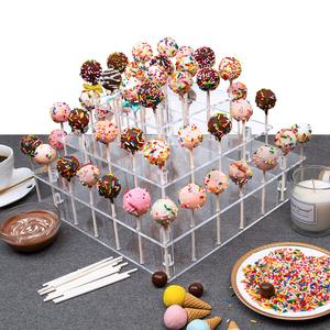 Usine en gros 56 trous gâteau Pop fête fournitures acrylique gâteau Pop présentoir pour fête barre de bonbons Dessert Table - Product Image 4
