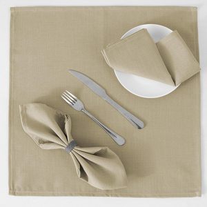 <span class=keywords><strong>Servilletas</strong></span> de Lino y Algodón al por Mayor de 40*40cm, Suaves, Gruesas, Duraderas y Reutilizables con Bordes Dobladillos <span class=keywords><strong>para</strong></span> Cenas, Bodas y Uso Diario - Product Image 3