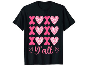 ที่มีคุณภาพสูงกอดและจูบ DTF หน้าจอการถ่ายโอนความร้อนพิมพ์การถ่ายโอนการออกแบบสำหรับวันวาเลนไทน์ - Product Image 4