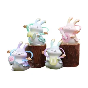 Manufacturers spot direct sales of cute fairy jade rabbit blind box cartoon jade rabbit fairy decoration creative holiday gifts